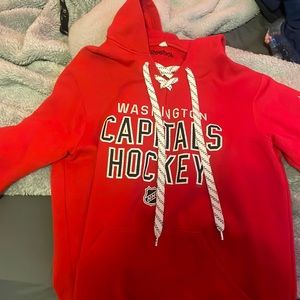 Reebok Red Capitals Hockey Hoodie